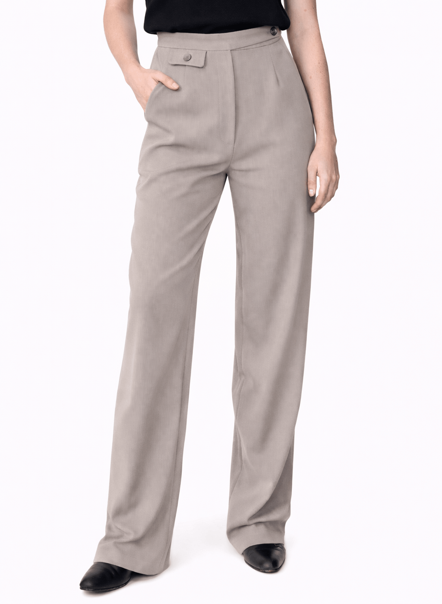 Watch Pocket Trouser - Taupe - Meg