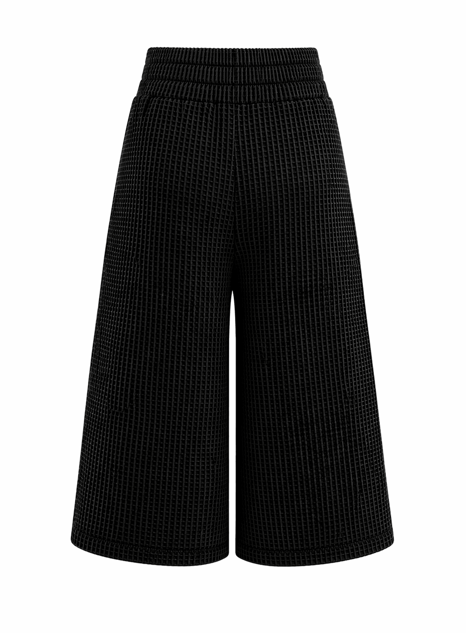 Wide Leg Jogger Pant - Black - Meg