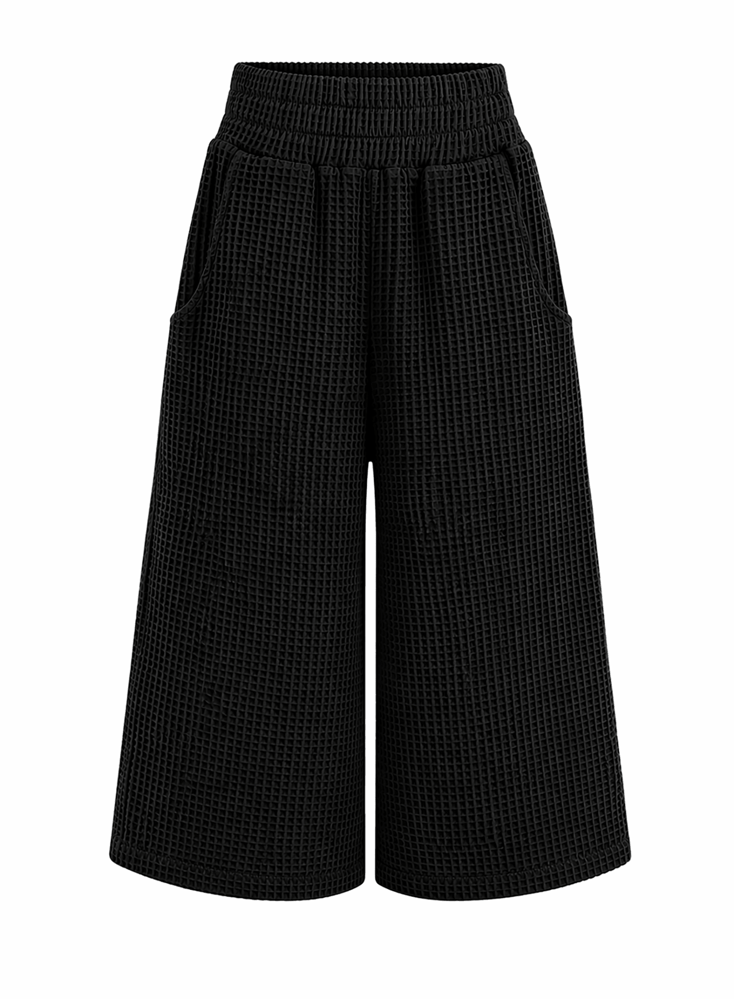 Wide Leg Jogger Pant - Black - Meg