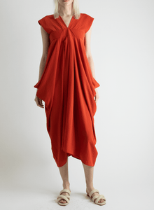 Wide Strap Dress - Orange - Meg
