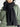 Wool Blend Rib Knit Scarf - Black - Meg