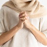 Wool Blend Rib Knit Scarf - Camel - Meg