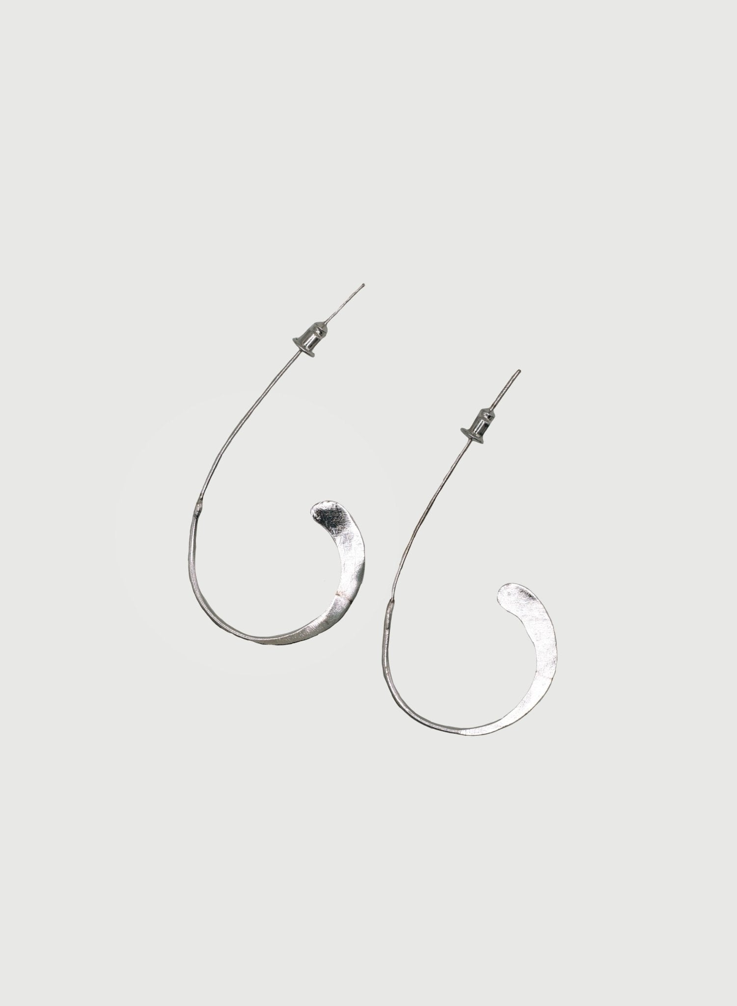 World Finds - Oblique Earrings - Silver - Meg