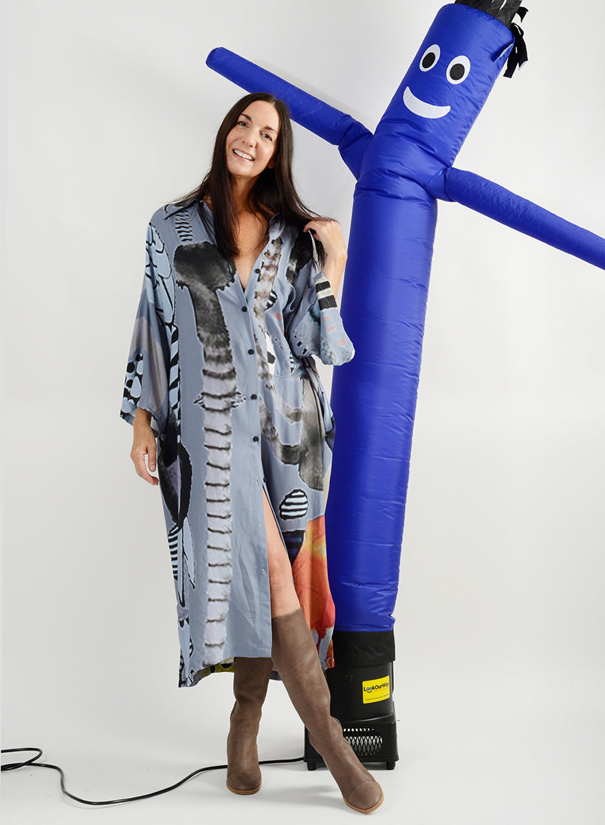 Emma Print Dress (RESALE ITEM) - Watercolor Print - XS/S