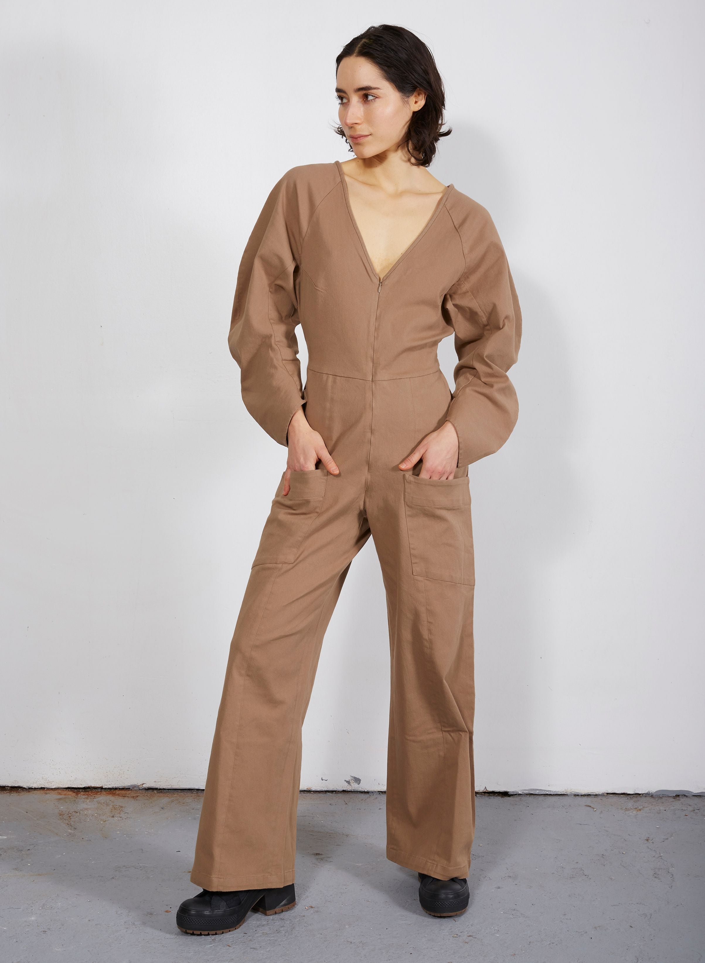 Angles Jumpsuit - Tan - Meg