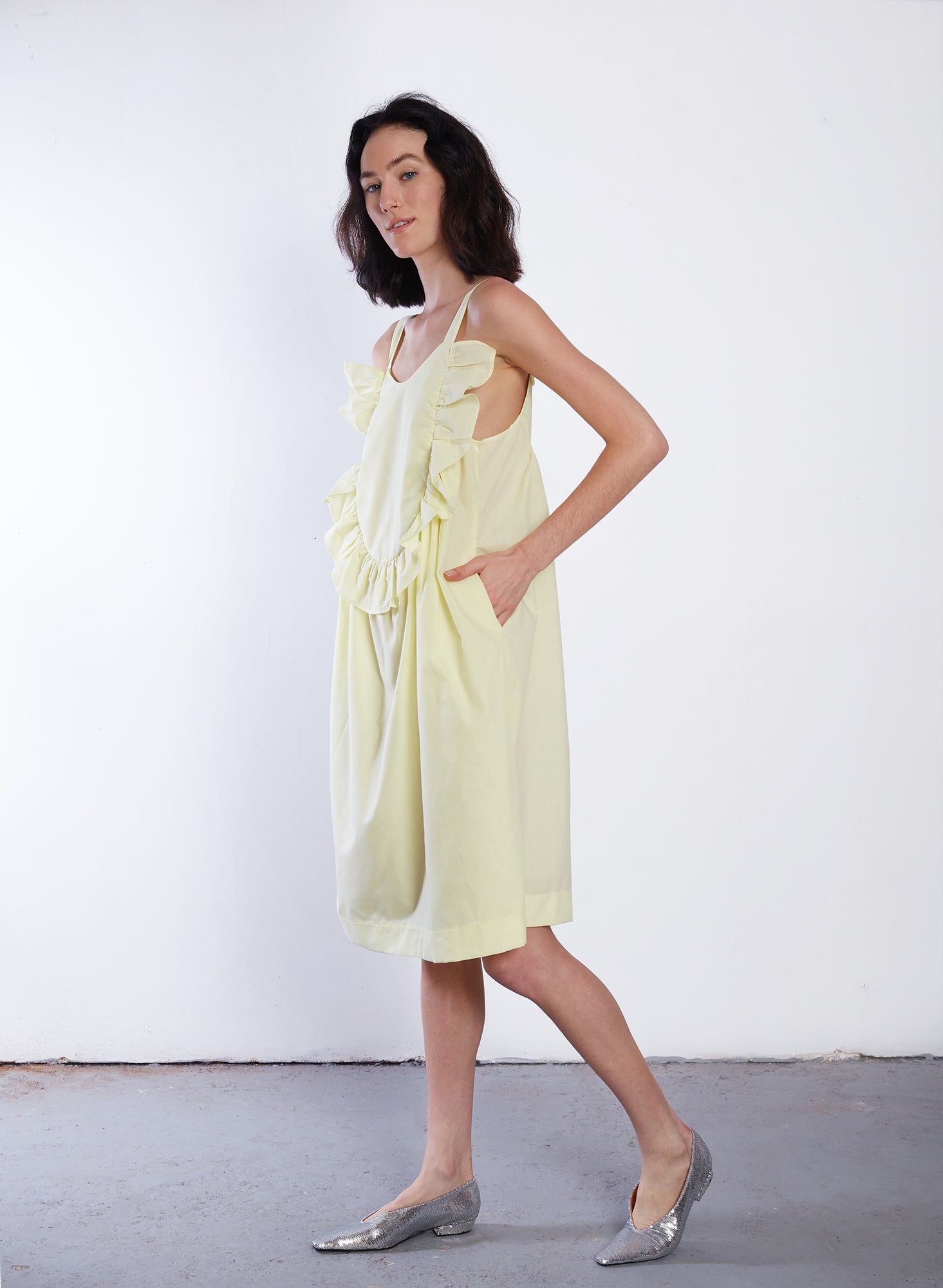 Bib Dress - Yellow - Meg