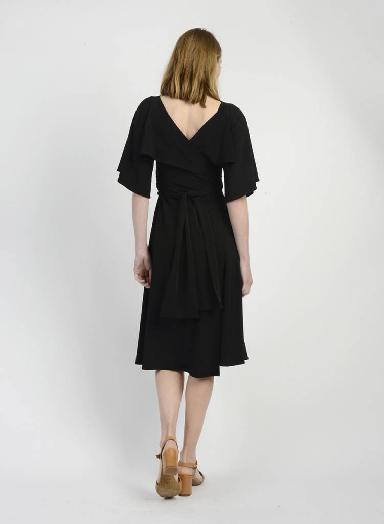 Buffalo Wrap Dress (RESALE ITEM) - Black - M - Meg