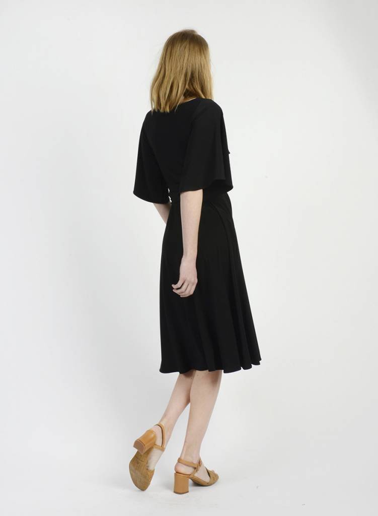 Buffalo Wrap Dress (RESALE ITEM) - Black - M - Meg