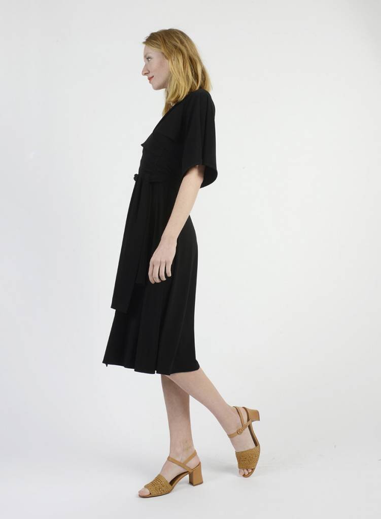 Buffalo Wrap Dress (RESALE ITEM) - Black - M - Meg