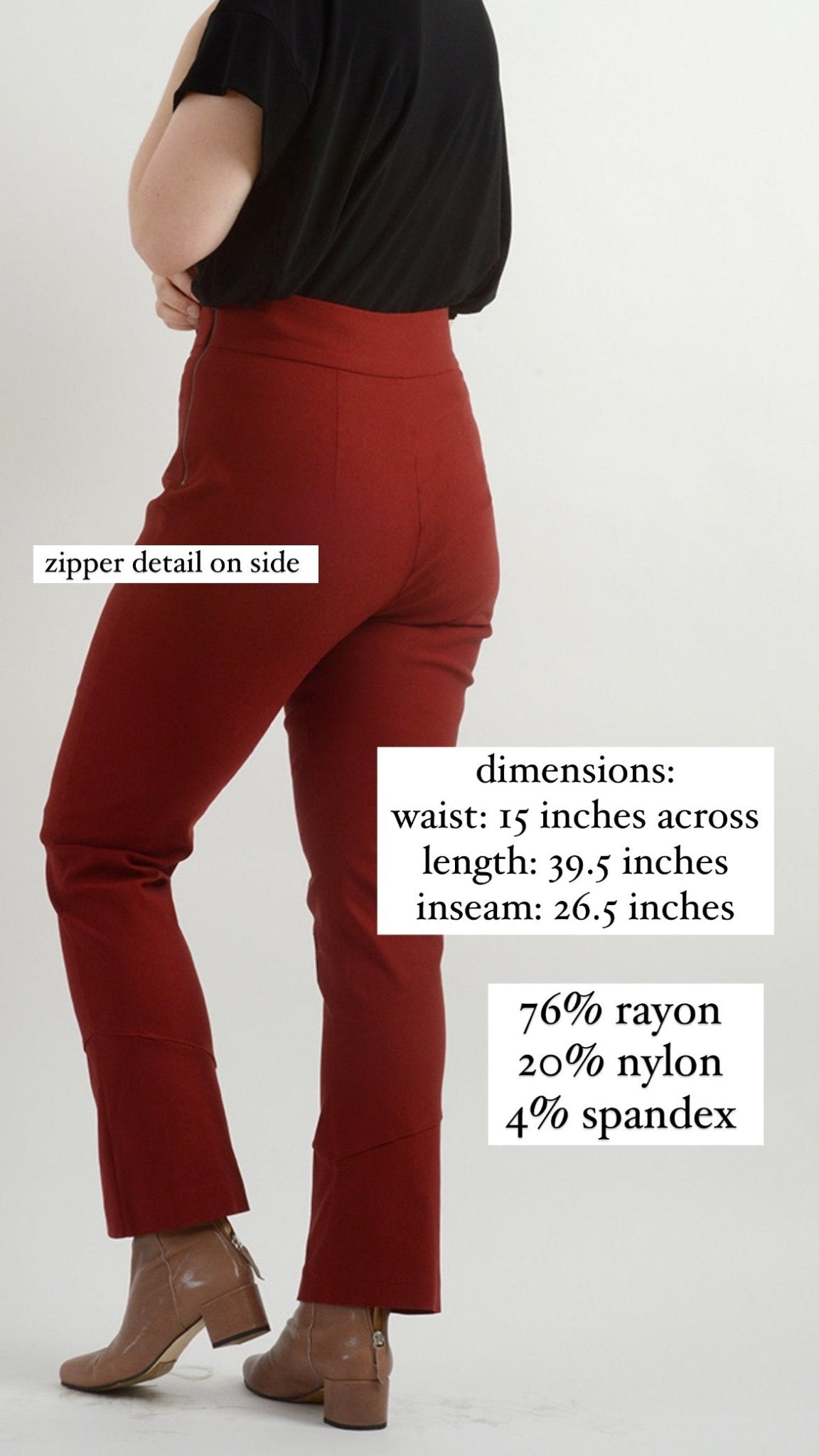 Cigarette Pant (RESALE ITEM) - Tomato - S - Meg