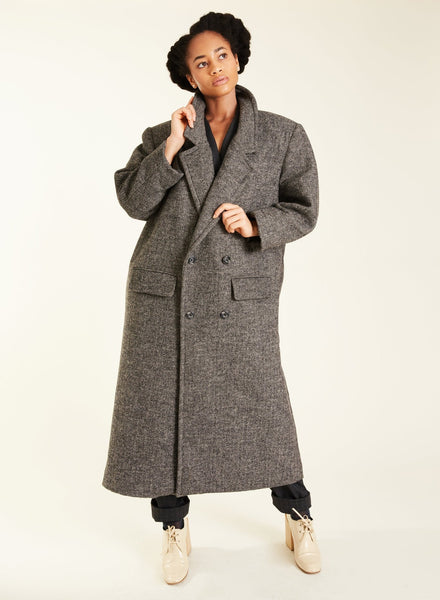 Classic Wool Coat - Charcoal - Meg