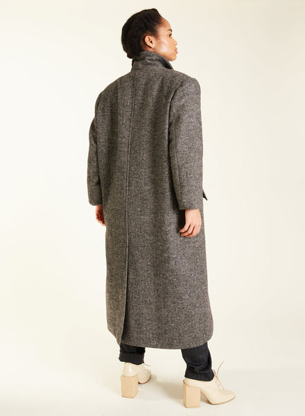 Classic Wool Coat - Charcoal - Meg