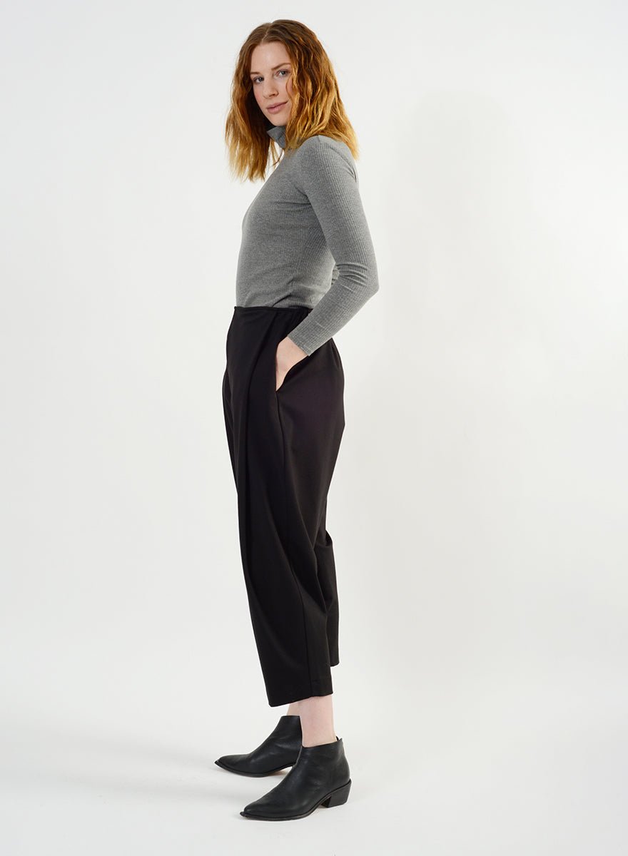 Cozy Pleat Pant (RESALE ITEM) - Black - XS - Meg