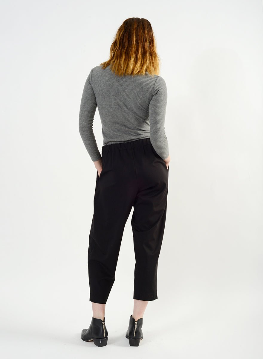 Cozy Pleat Pant (RESALE ITEM) - Black - XS - Meg