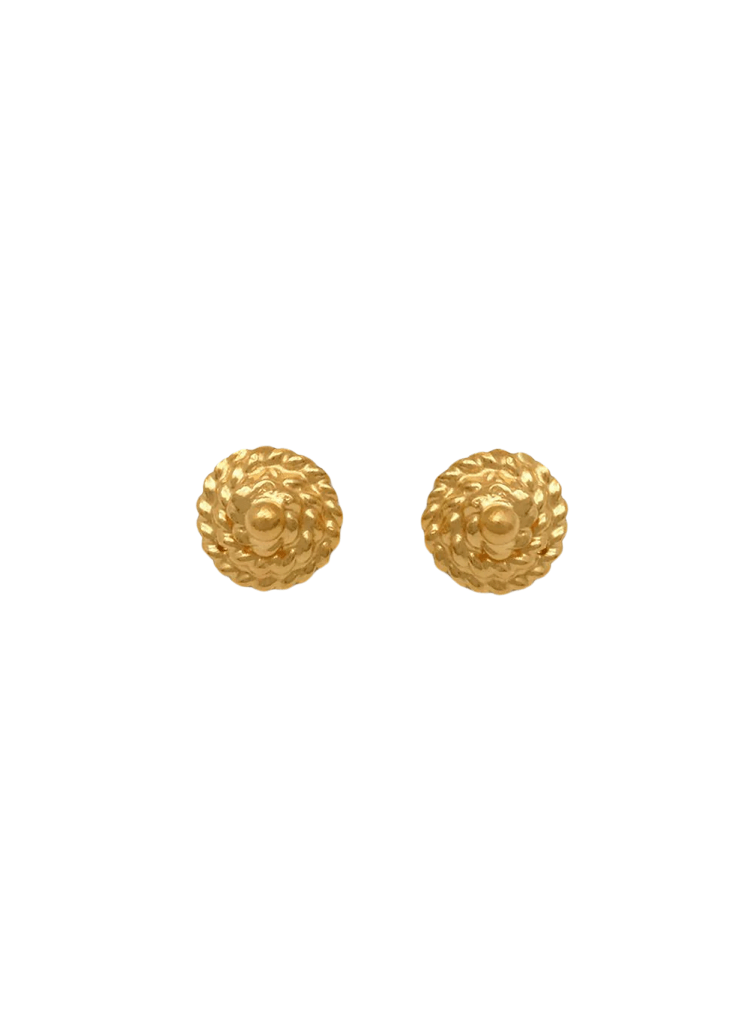 Elppin - Cable Stud Earrings - Gold - Meg