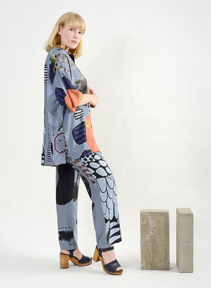 Emma Shirt - Watercolor Print - L (RESALE ITEM) - Meg