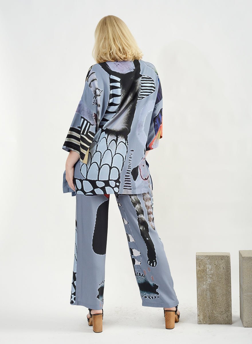 Emma Shirt - Watercolor Print - L (RESALE ITEM) - Meg