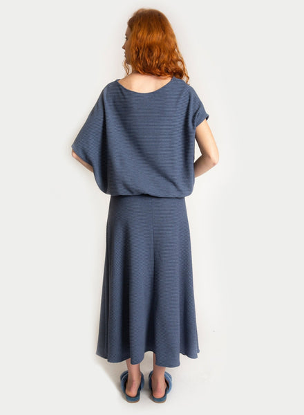 Flared Easy Dress - Blue - L (RESALE ITEM) - Meg