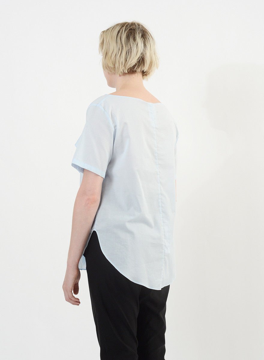 Handkerchief Top (RESALE ITEM) - Powder Blue - M - Meg