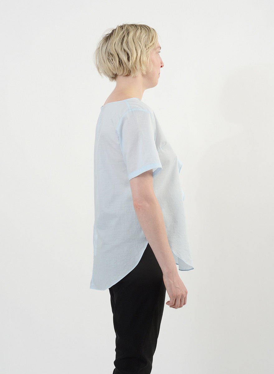 Handkerchief Top (RESALE ITEM) - Powder Blue - M - Meg