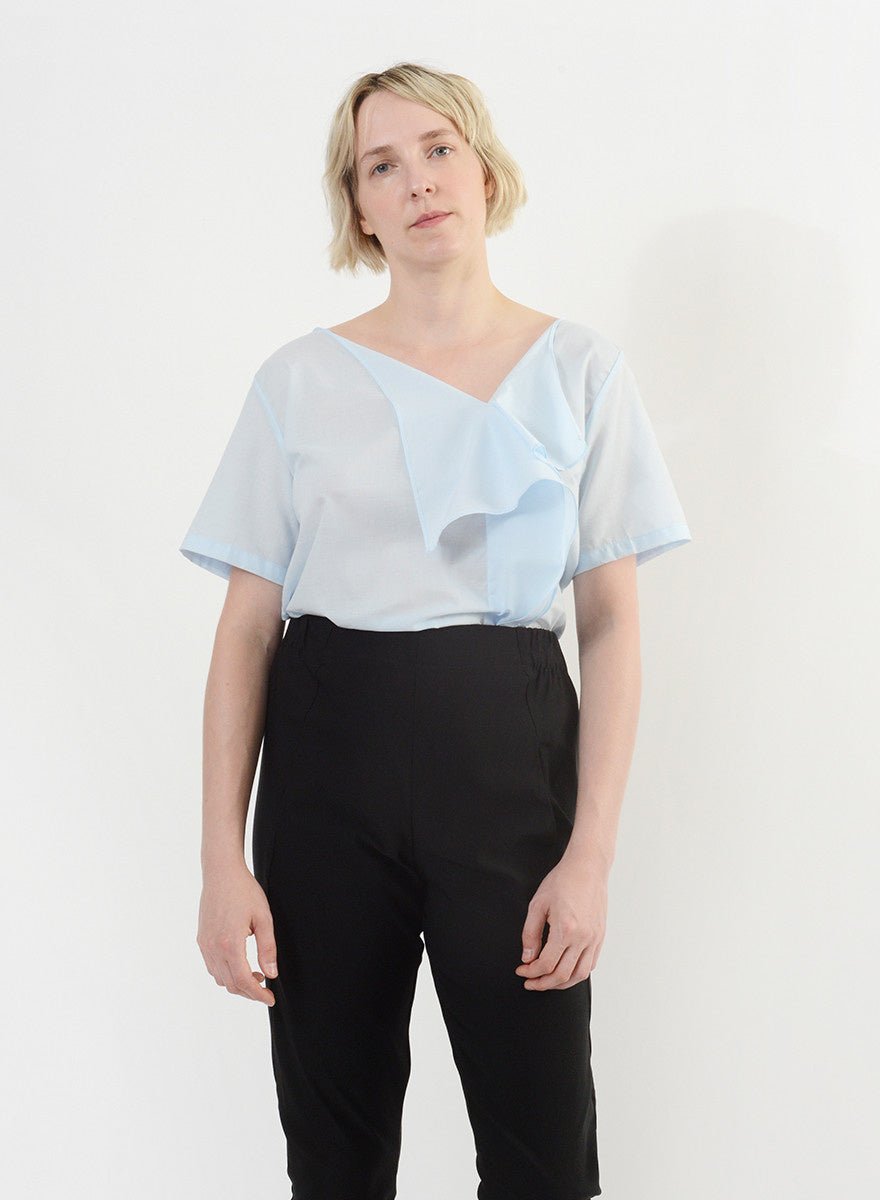 Handkerchief Top (RESALE ITEM) - Powder Blue - M - Meg