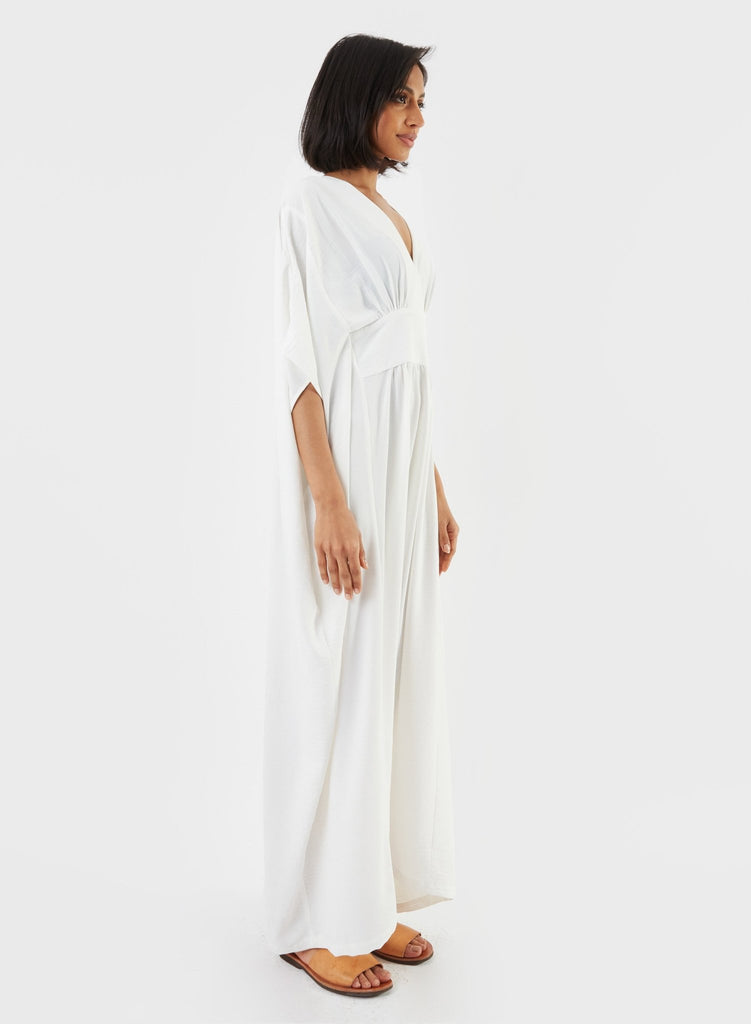 White Kaftan Dress | Meg
