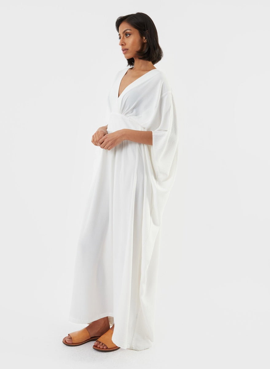 White Kaftan Dress | Meg