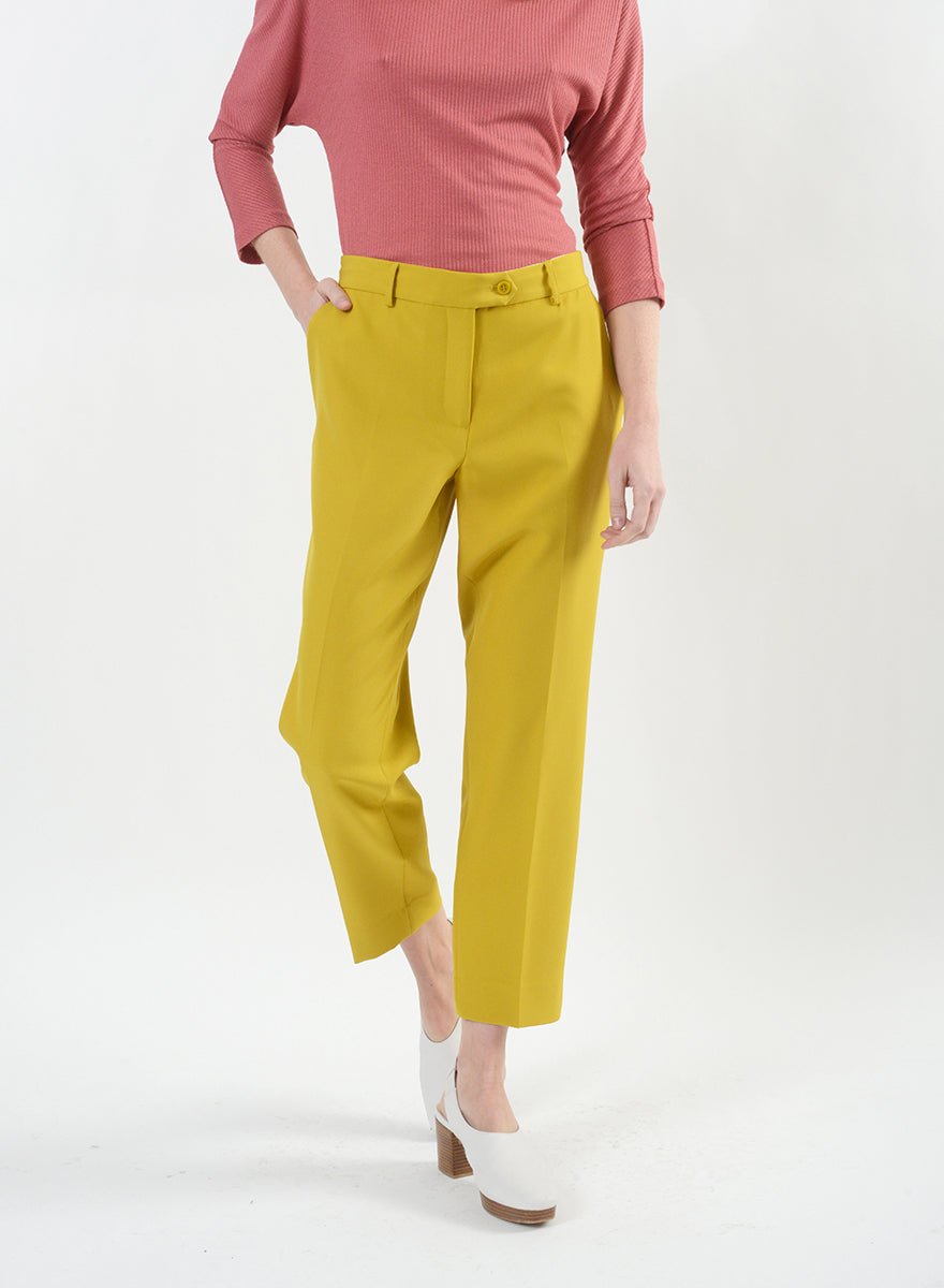 Kai Pant w/Button Ext - Mustard - Meg