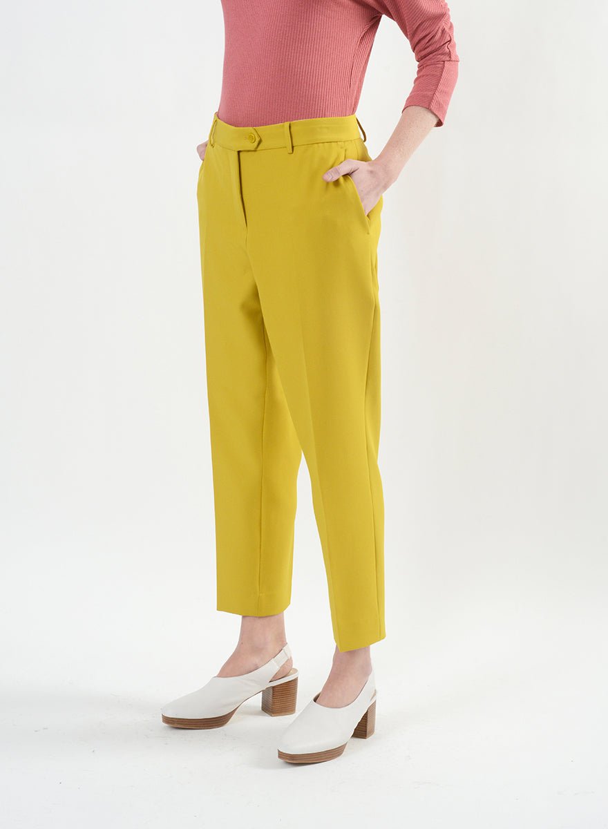 Kai Pant w/Button Ext - Mustard - Meg