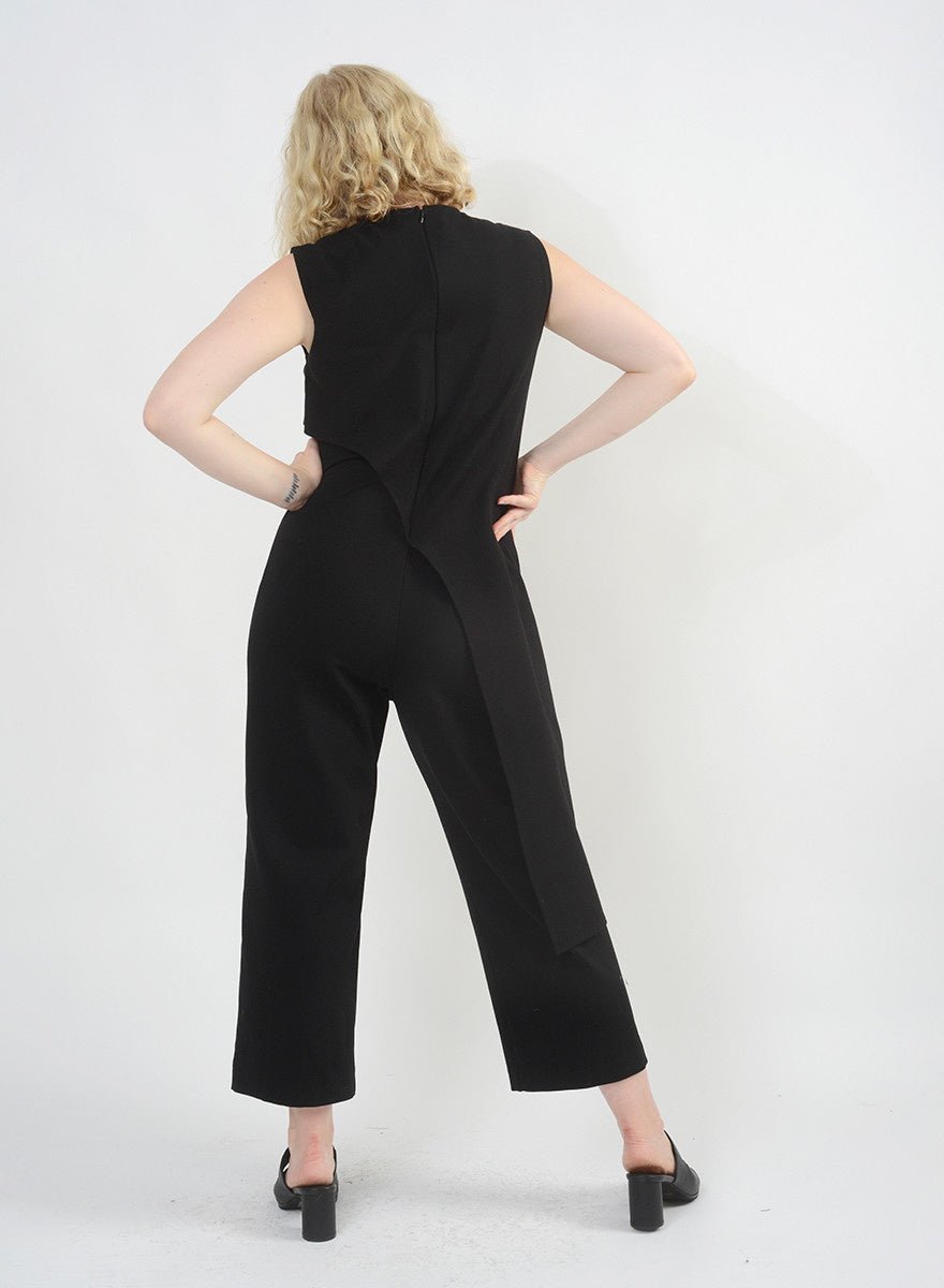 Ponte Baroque Jumpsuit (RESALE ITEM) - Black - XS - Meg