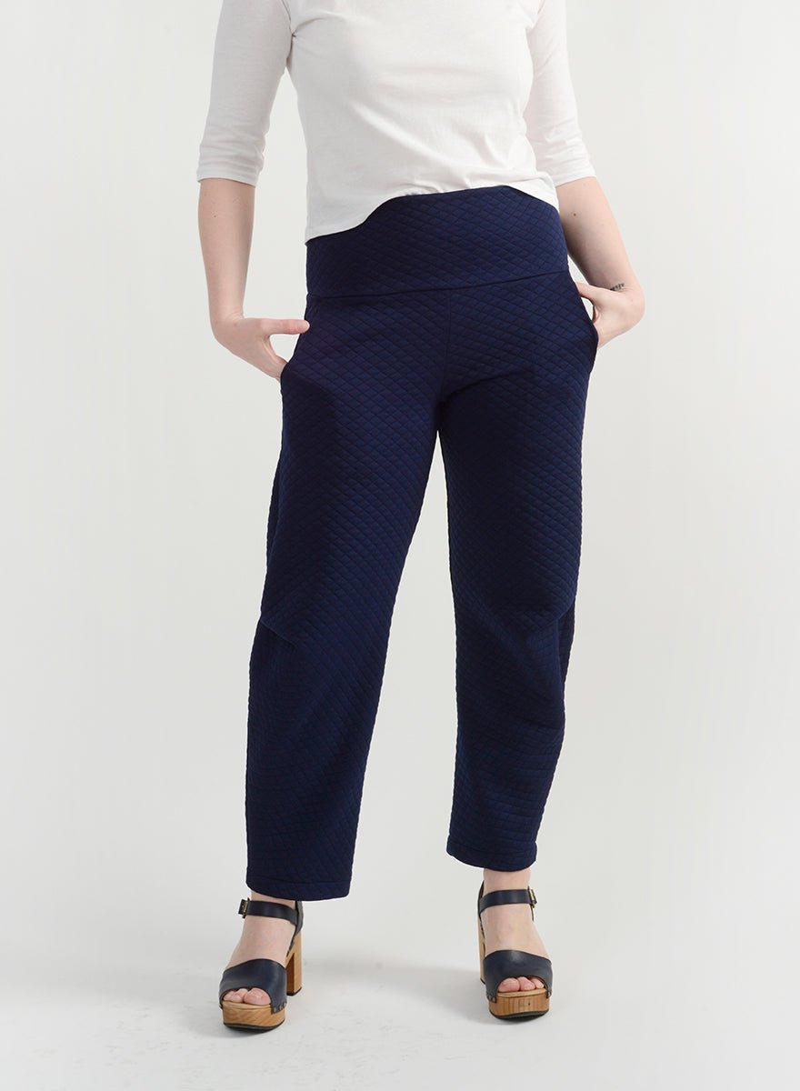 Quilted Dip Pant (RESALE ITEM) - Navy - M - Meg