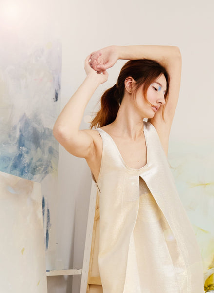 Shimmer Dress - Gold (PRE-ORDER) - Meg
