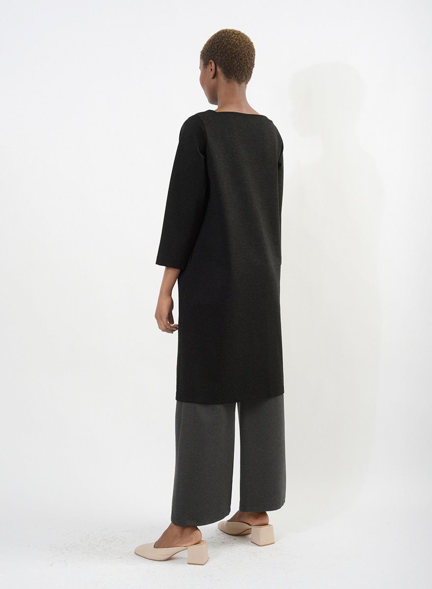 Slit Tunic (RESALE ITEM) - Black - M - Meg