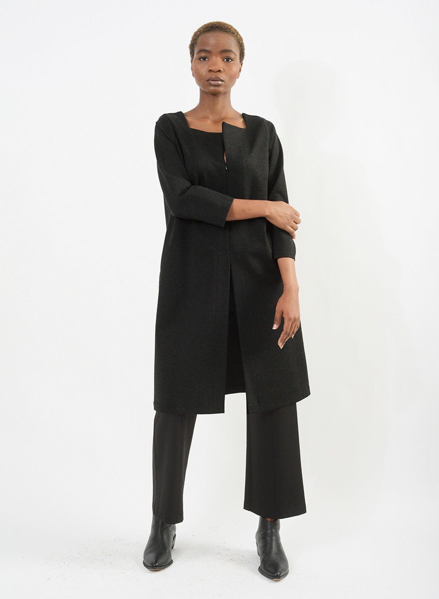 Slit Tunic (RESALE ITEM) - Black - M - Meg
