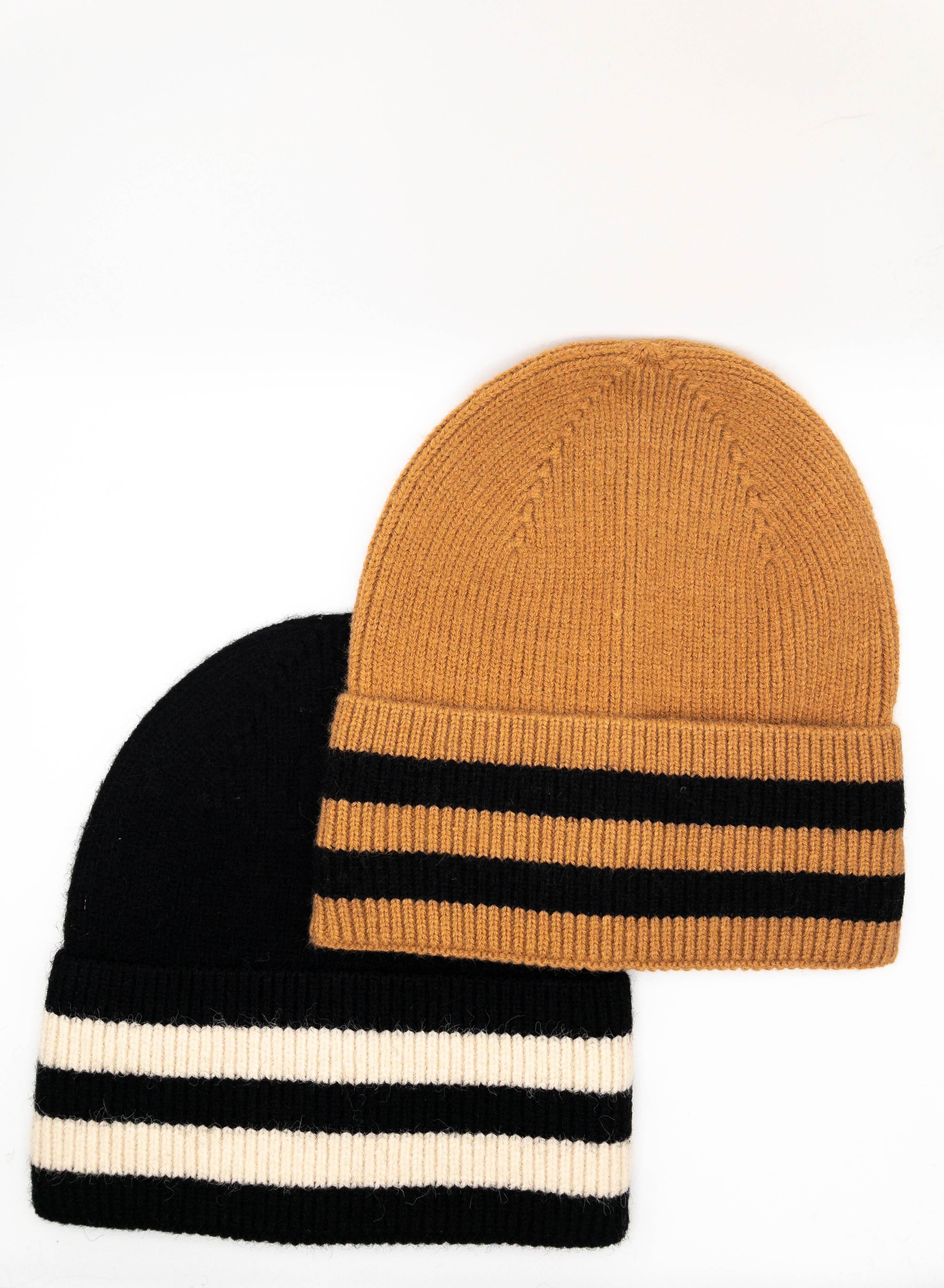 Solid & Striped Beanie - Camel - Meg