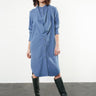 Triangle Scarf Dress - Blue - Meg