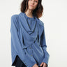 Triangle Scarf Top - Blue - Meg