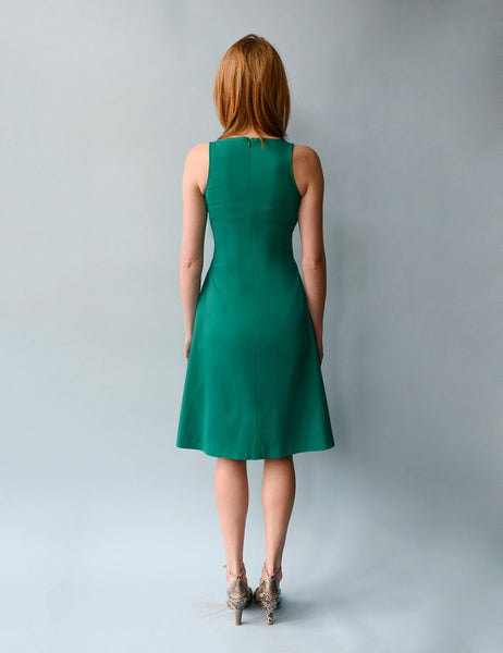 Two Button Dress - Green - M (RESALE ITEM) - Meg