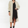 Wide Shawl Long Cardigan - Ivory - Meg