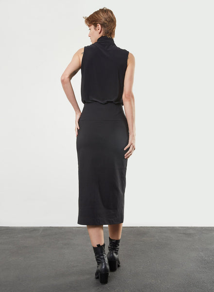 Zip Front Pencil Skirt - Black - S (RESALE ITEM) - Meg